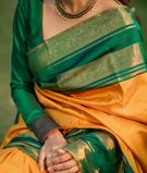 Yellow Handwoven Kanjivaram Silk Saree T2863132