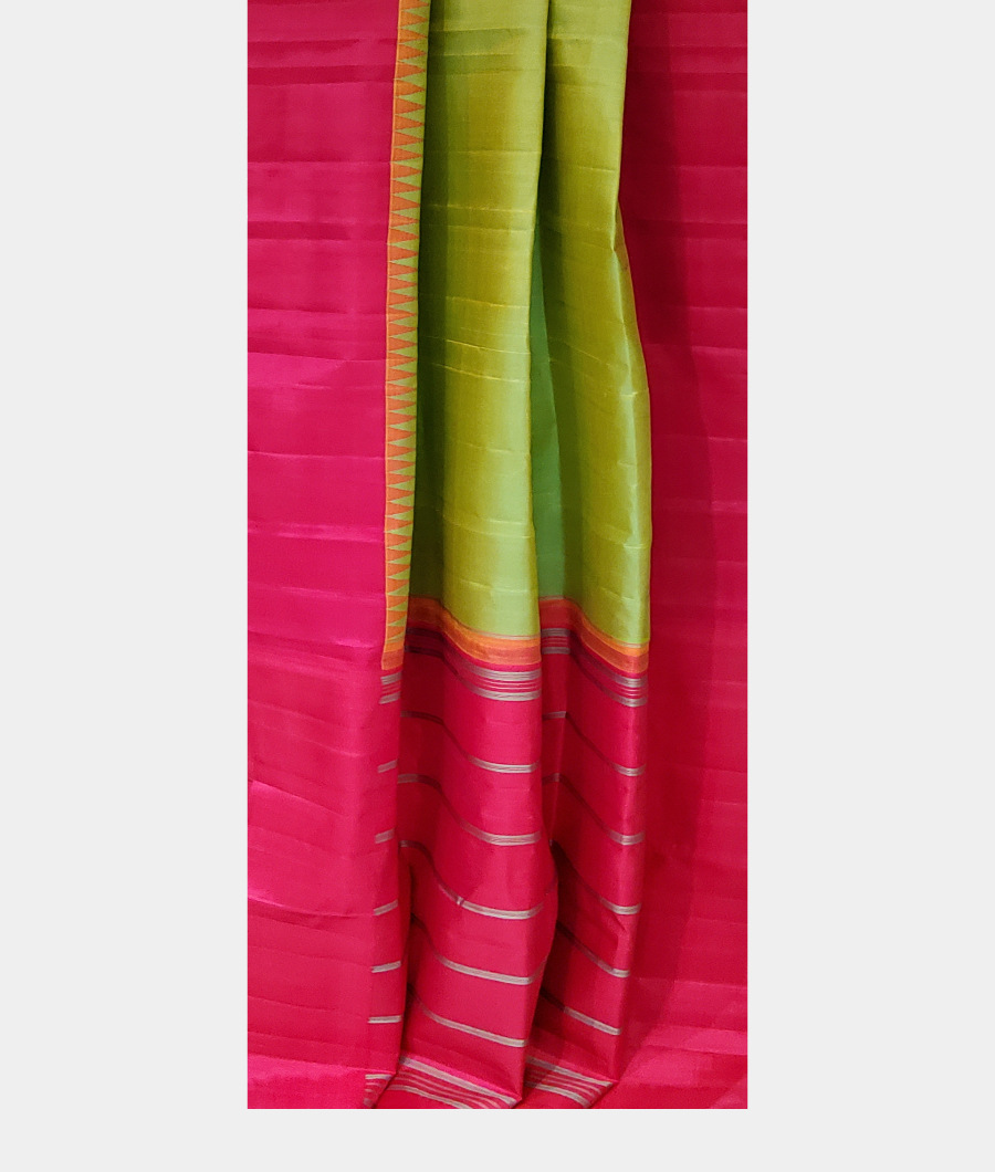 Green Handwoven Kanjivaram Silk Saree T3181412