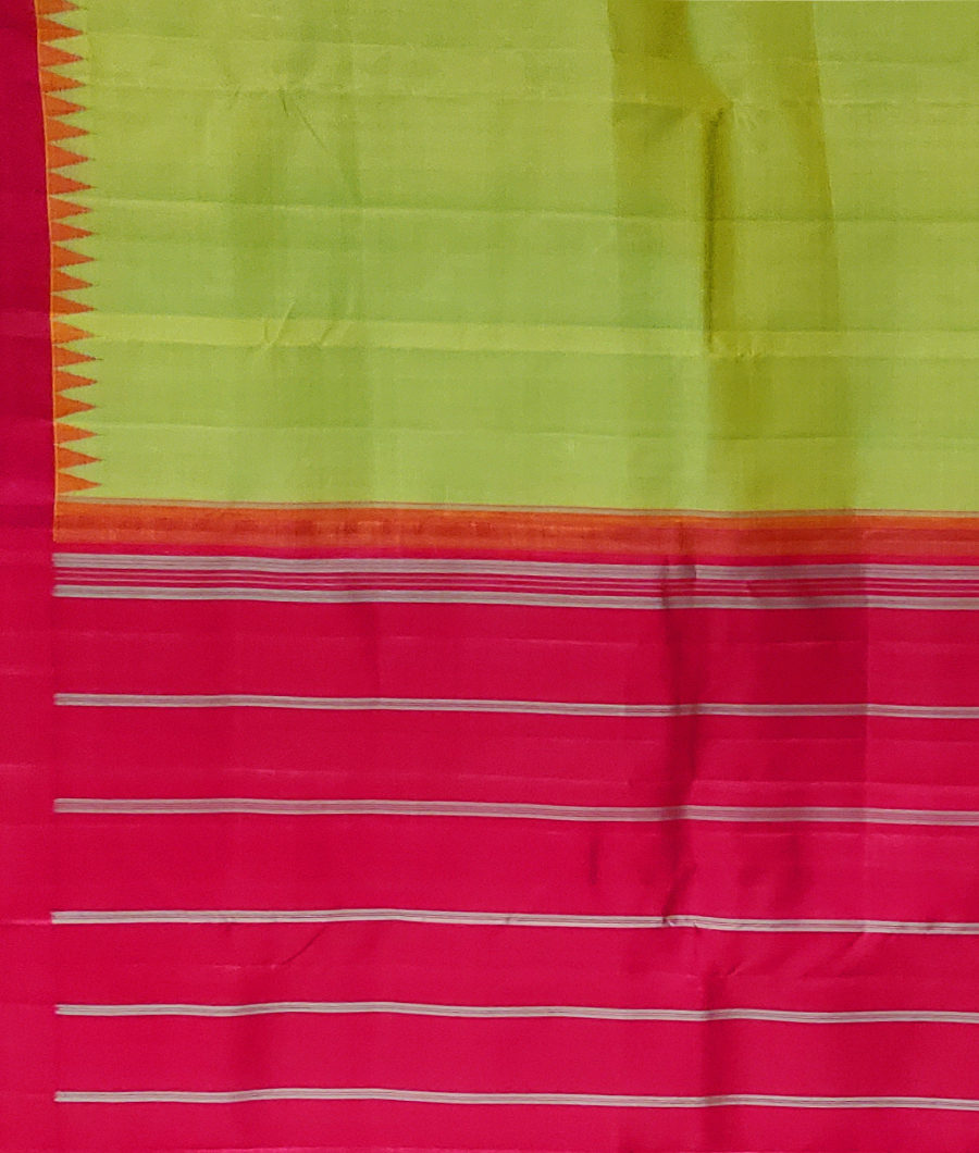 Green Handwoven Kanjivaram Silk Saree T3181414