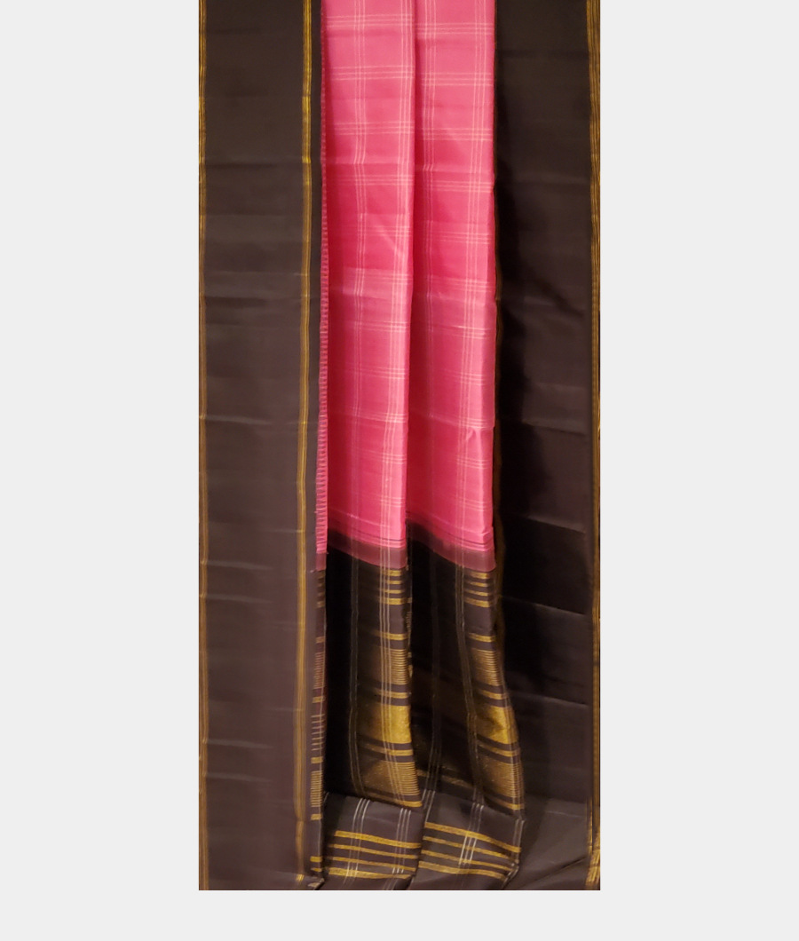 Pink Handwoven Kanjivaram Silk Saree T3170892