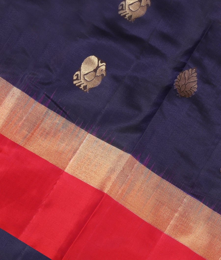 Blue Soft Silk Saree T320107-image