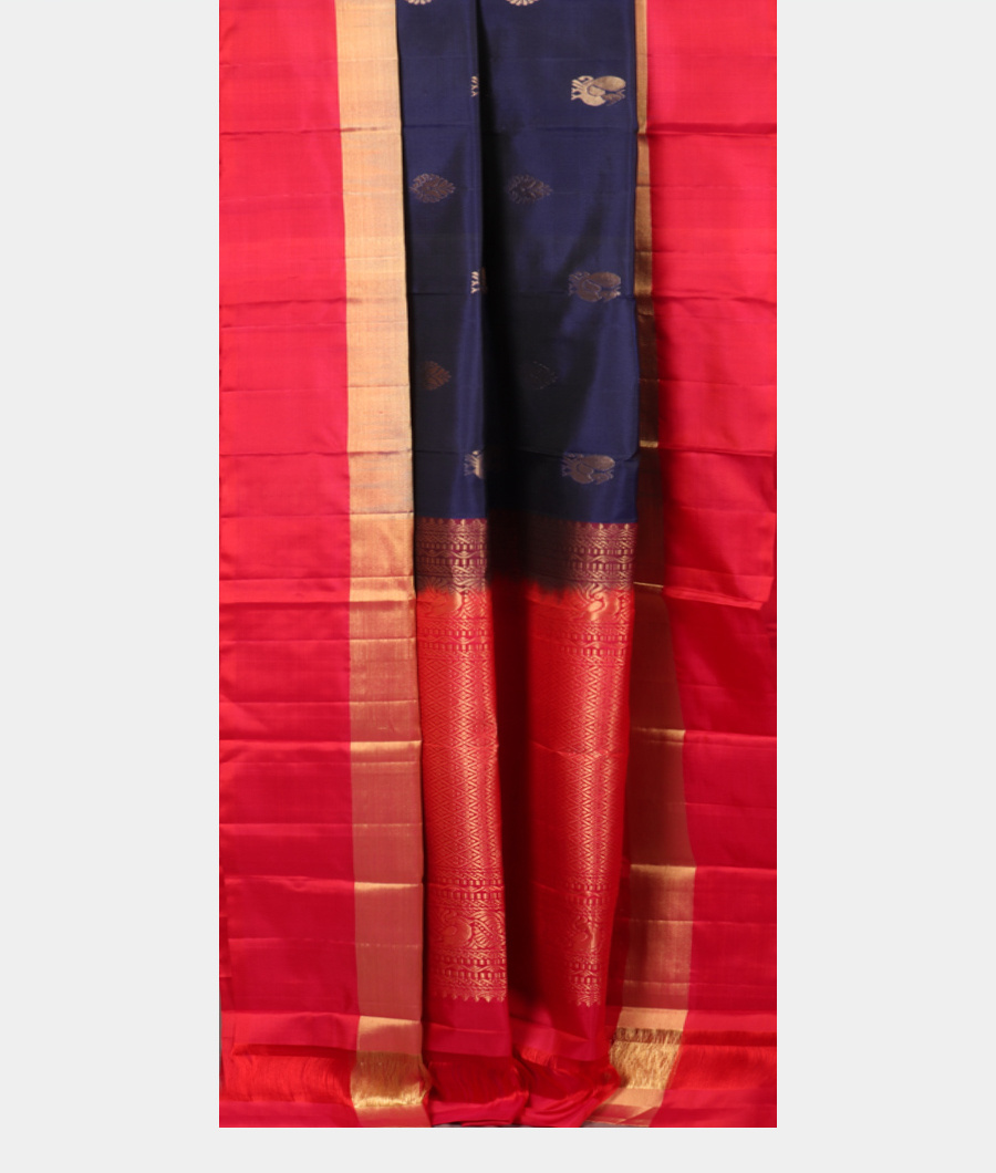 Blue Soft Silk Saree T3201072