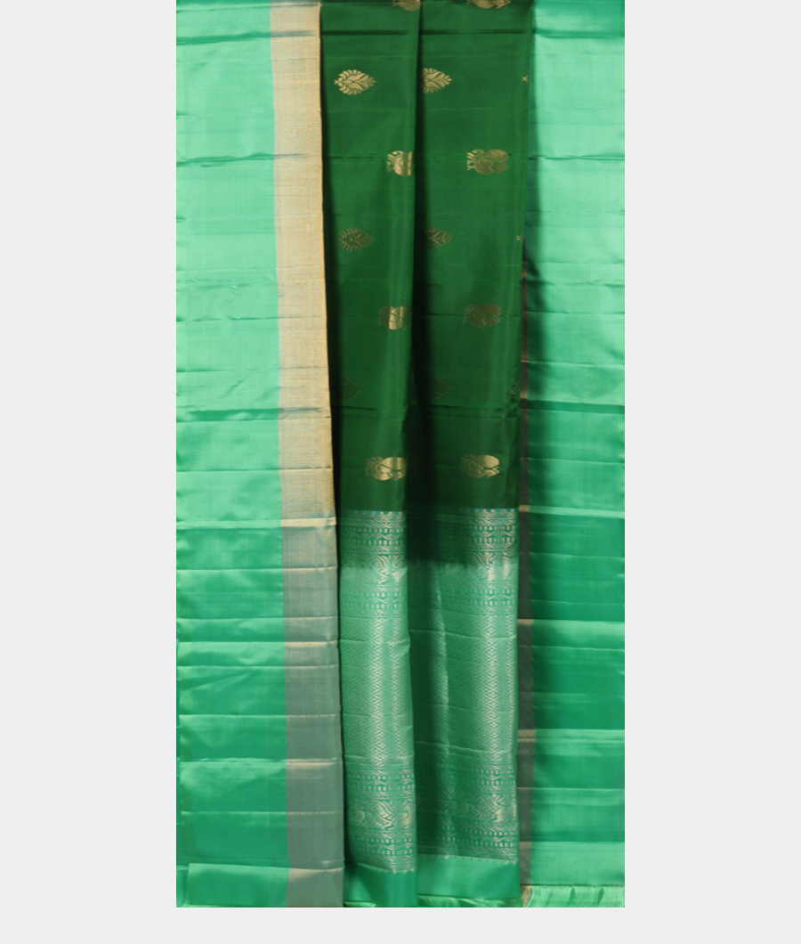 Green Soft Silk Saree T3201062