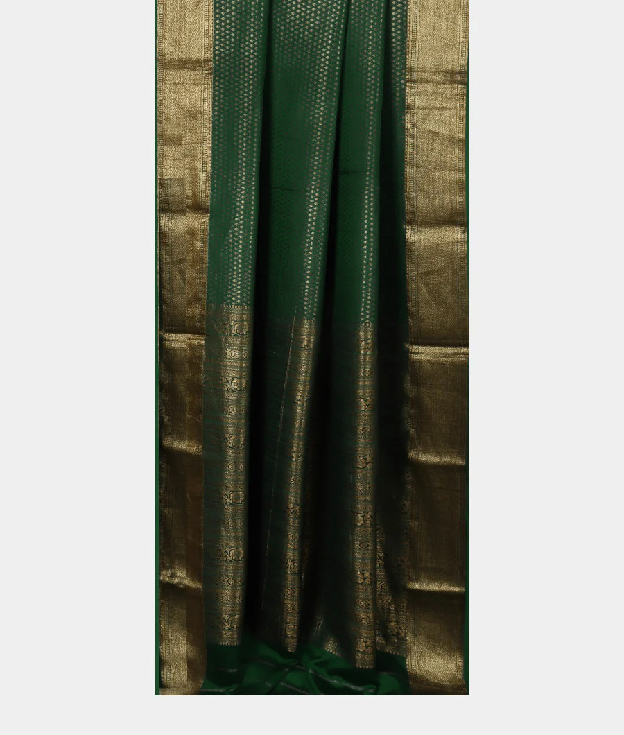 Green Mysore Silk Saree T2876932