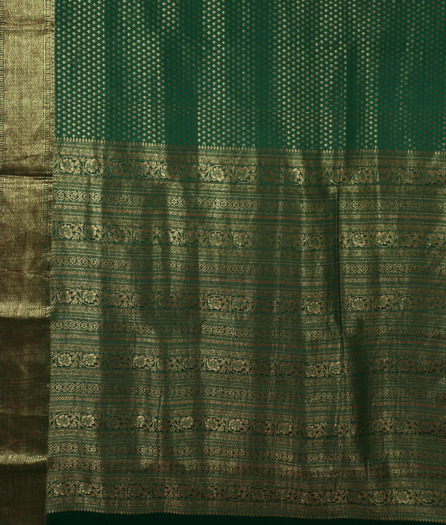 Green Mysore Silk Saree T2876934