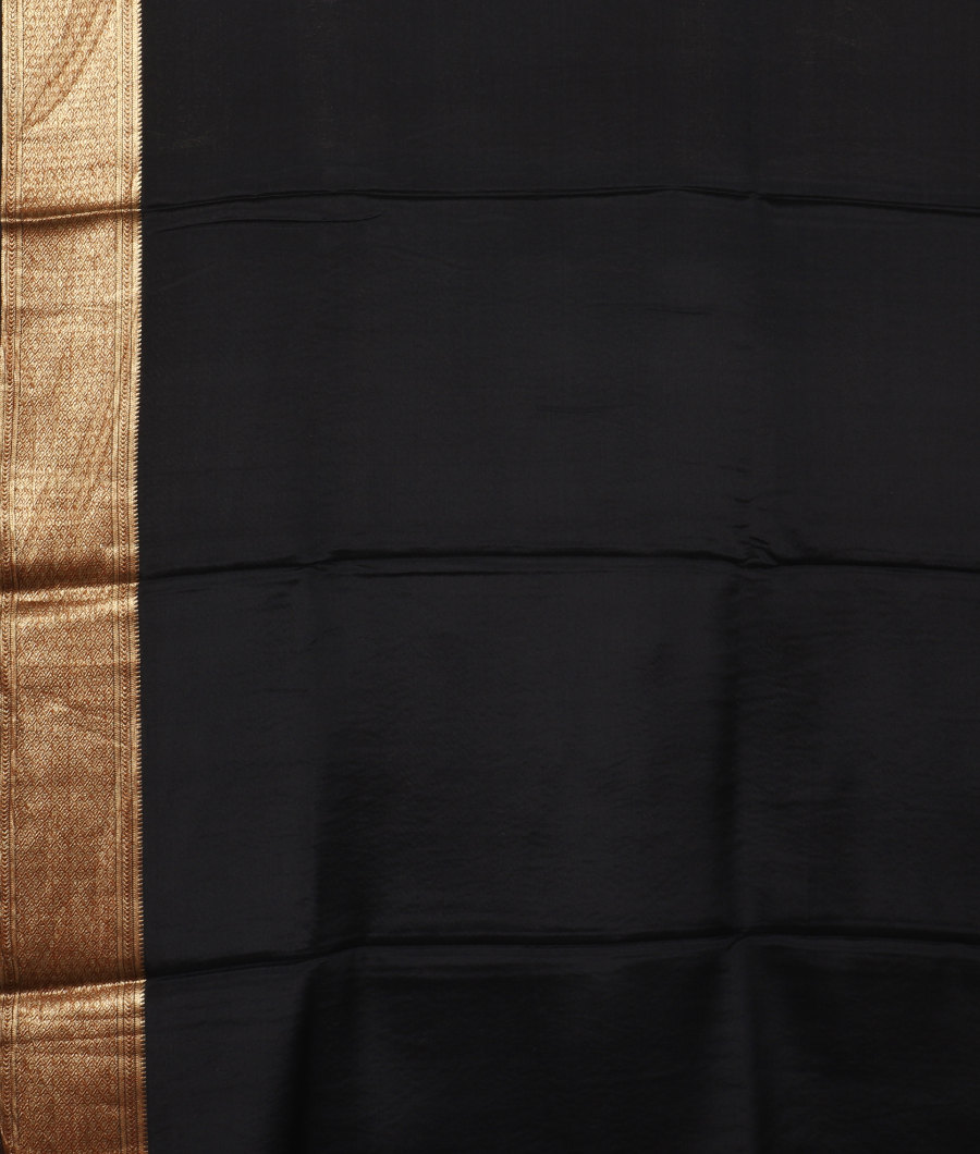 Black Mysore Silk SareeT3071423