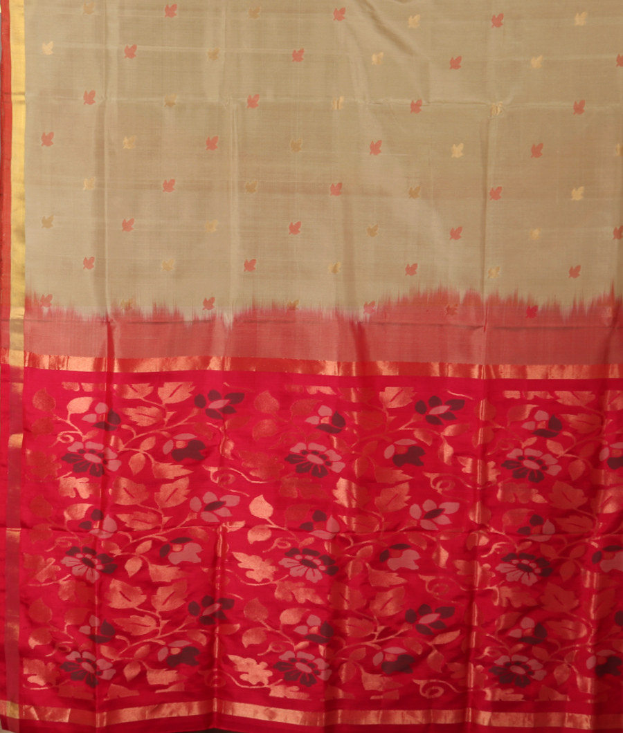 Beige Uppada Silk Saree T2963104