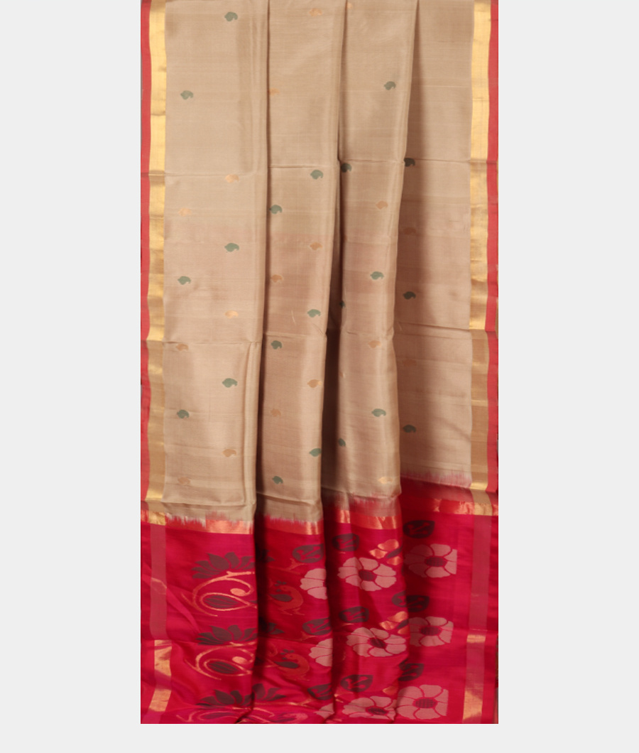 Beige Uppada Silk Saree T2963032