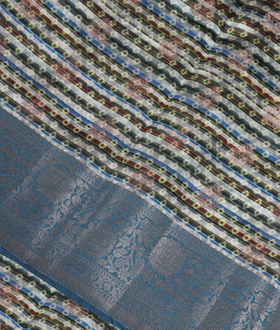 Multicolour Chaniya Silk Saree T247619-image
