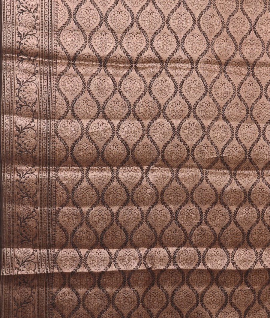 Black Chaniya Silk Saree T3001293