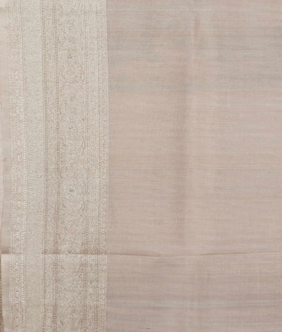 Grey Banaras Kathan Silk Saree T3203763