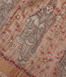 Pinkish Beige Tussar Printed Saree T3127991