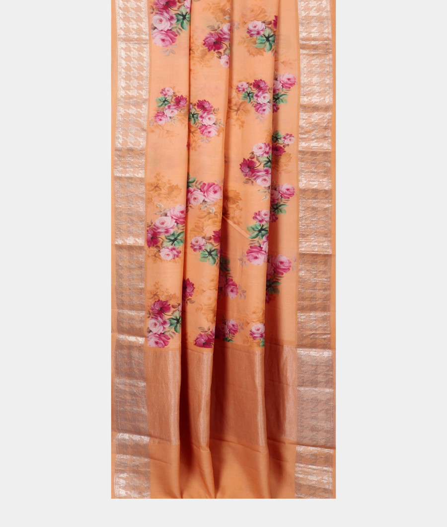 Peach Chaniya Silk Saree LA25692