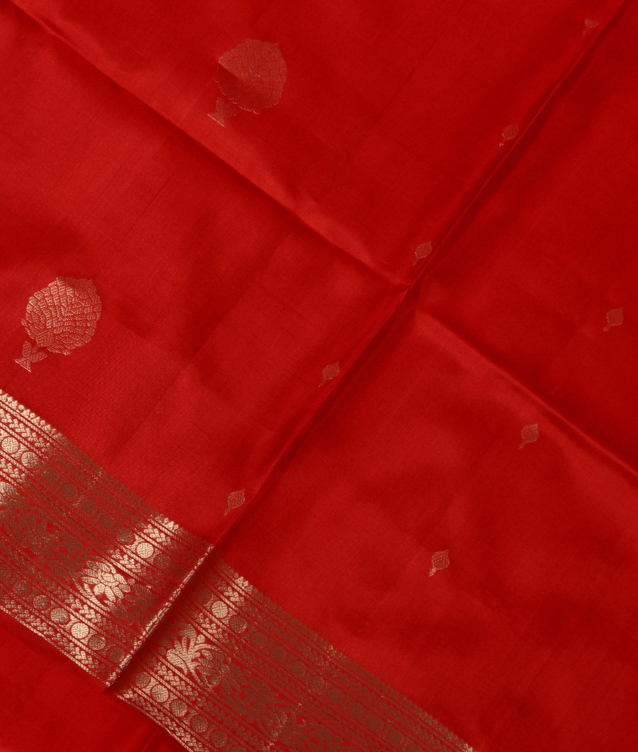 Red Soft Silk Saree T311839-image