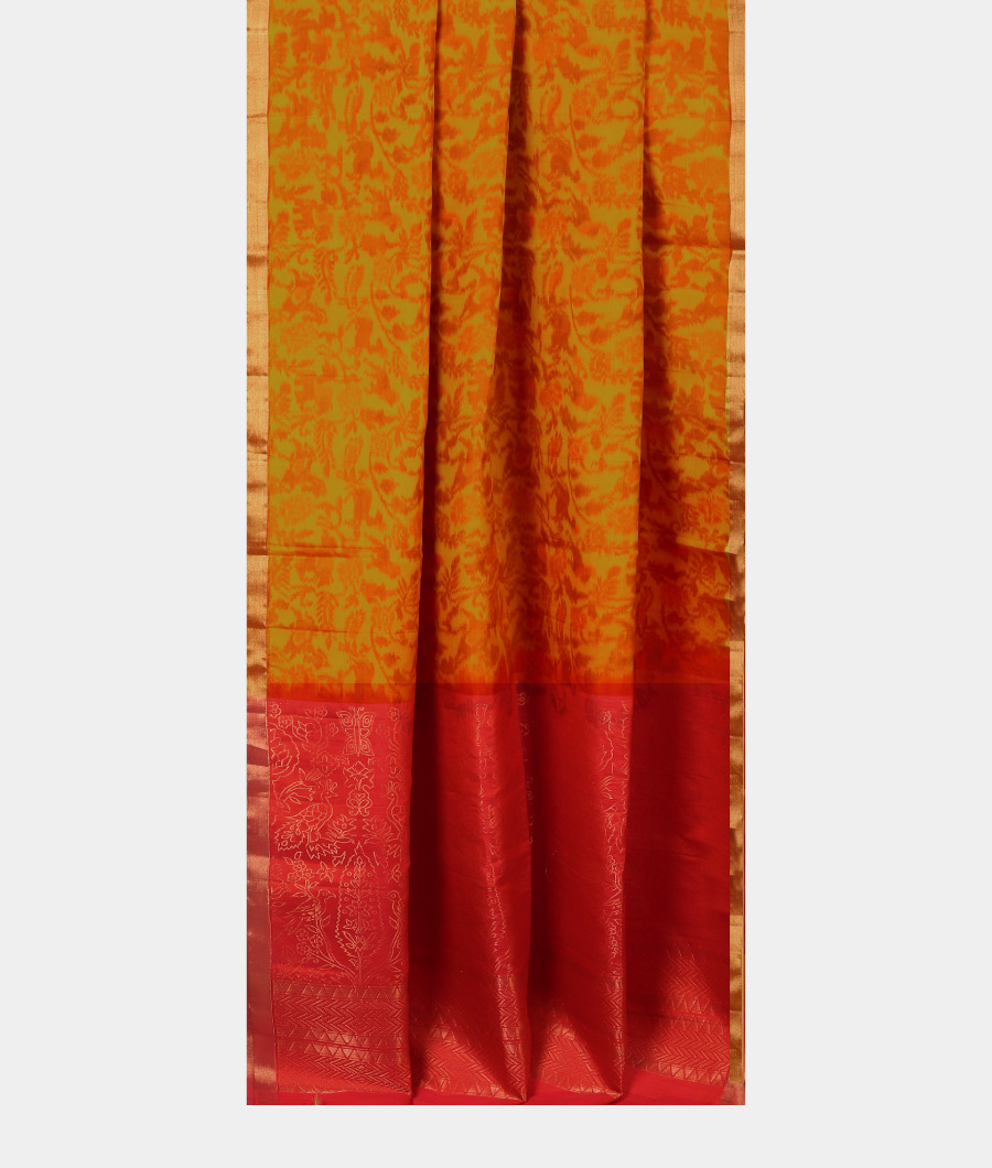 Yellow Soft Silk Saree T3120042