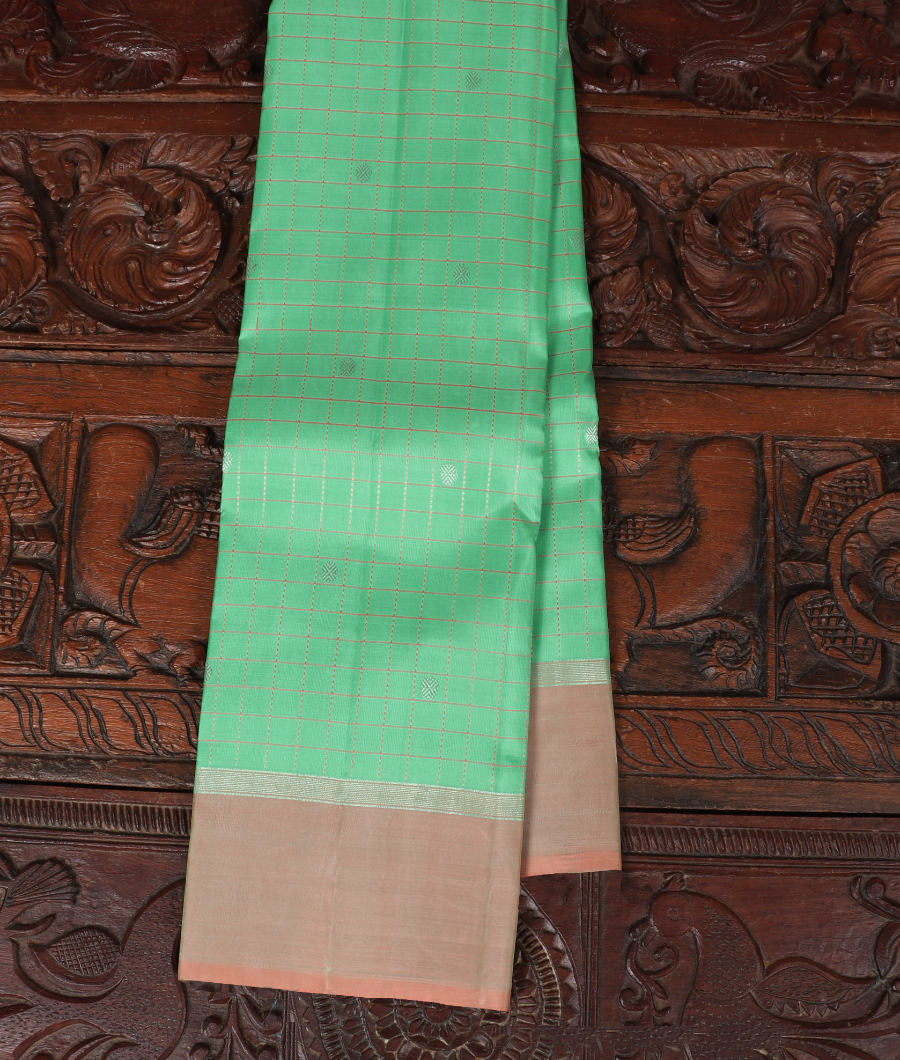 Green Handwoven Kanjivaram Silk Saree T314032-image