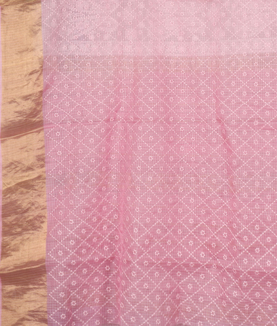 Off-White Silk Kota Embroidery Saree T3178303