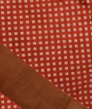 Rust Printed Raw Silk Saree T3213381