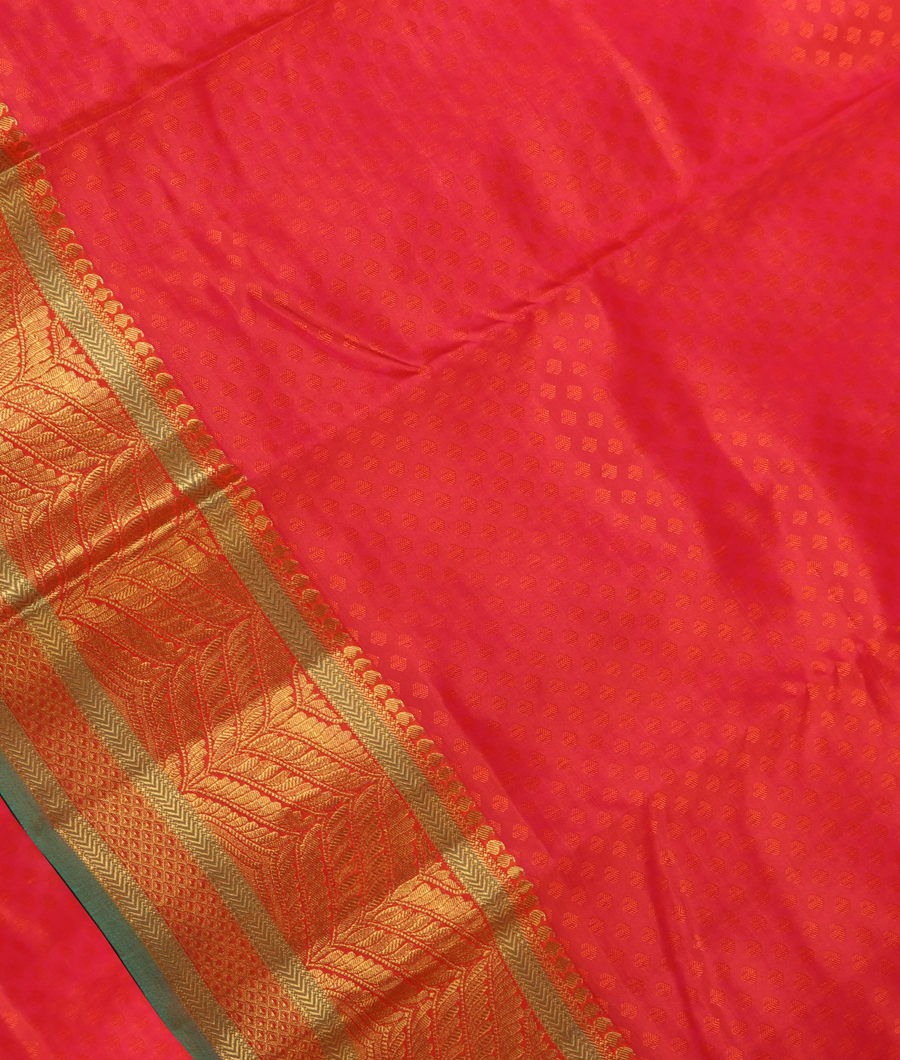 Pinkish Orange Soft Silk Saree T241497-image
