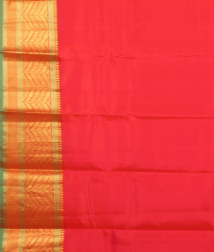 Pinkish Orange Soft Silk Saree T2414973