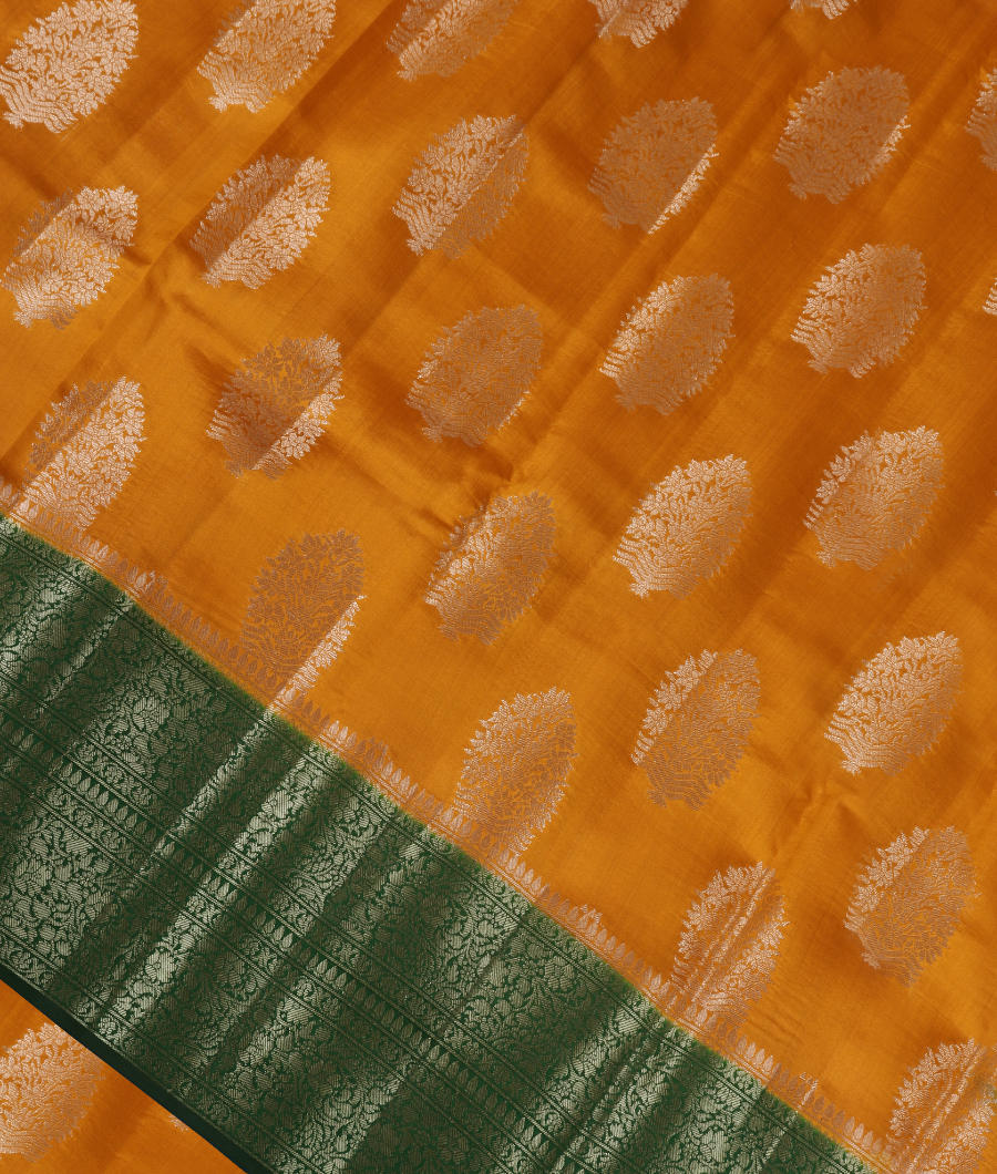 Yellow Chaniya Silk Saree T322954-image