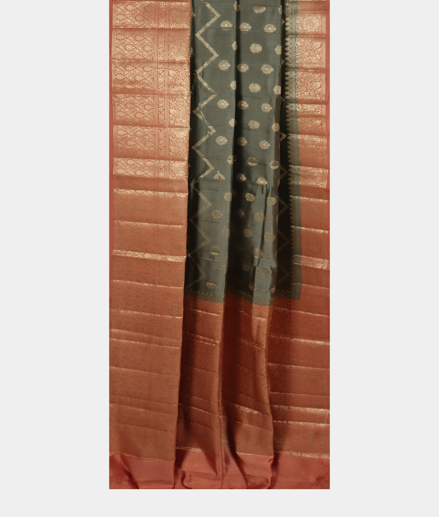 Grey Chaniya Silk Saree T3229632