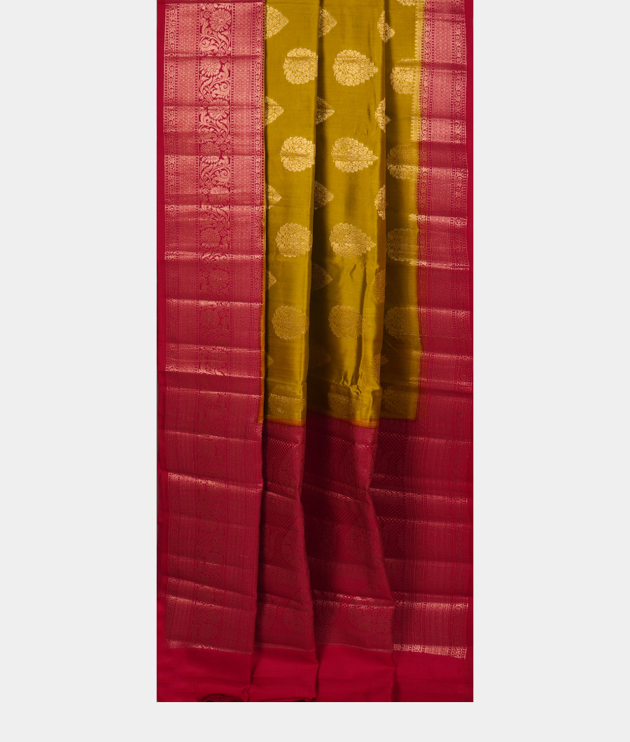 Green Chaniya Silk Saree T3229492