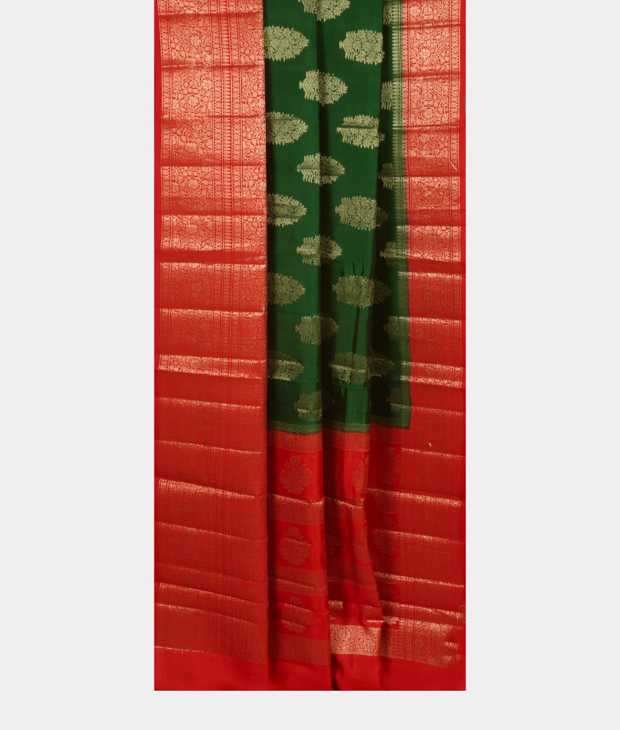 Green Chaniya Silk Saree T3229702