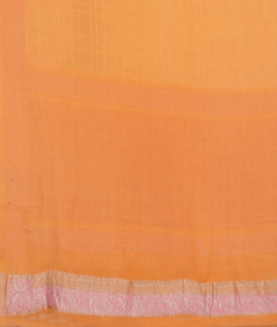 Light Yellow Banaras Georgette Silk T2718413