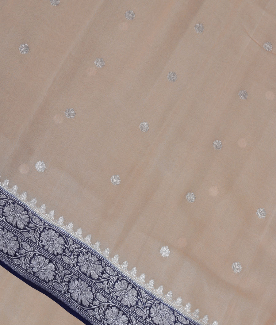 Beige Georgette Silk Saree T233606-image