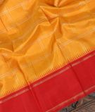Yellow Handwoven Kanjivaram Silk Saree T2738514