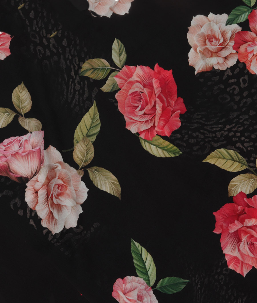 Black Georgette Silk Saree T322425-image