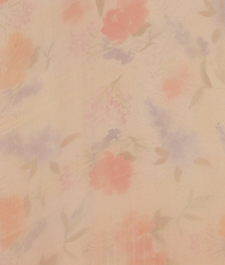 Cream Georgette Silk Saree T3003903