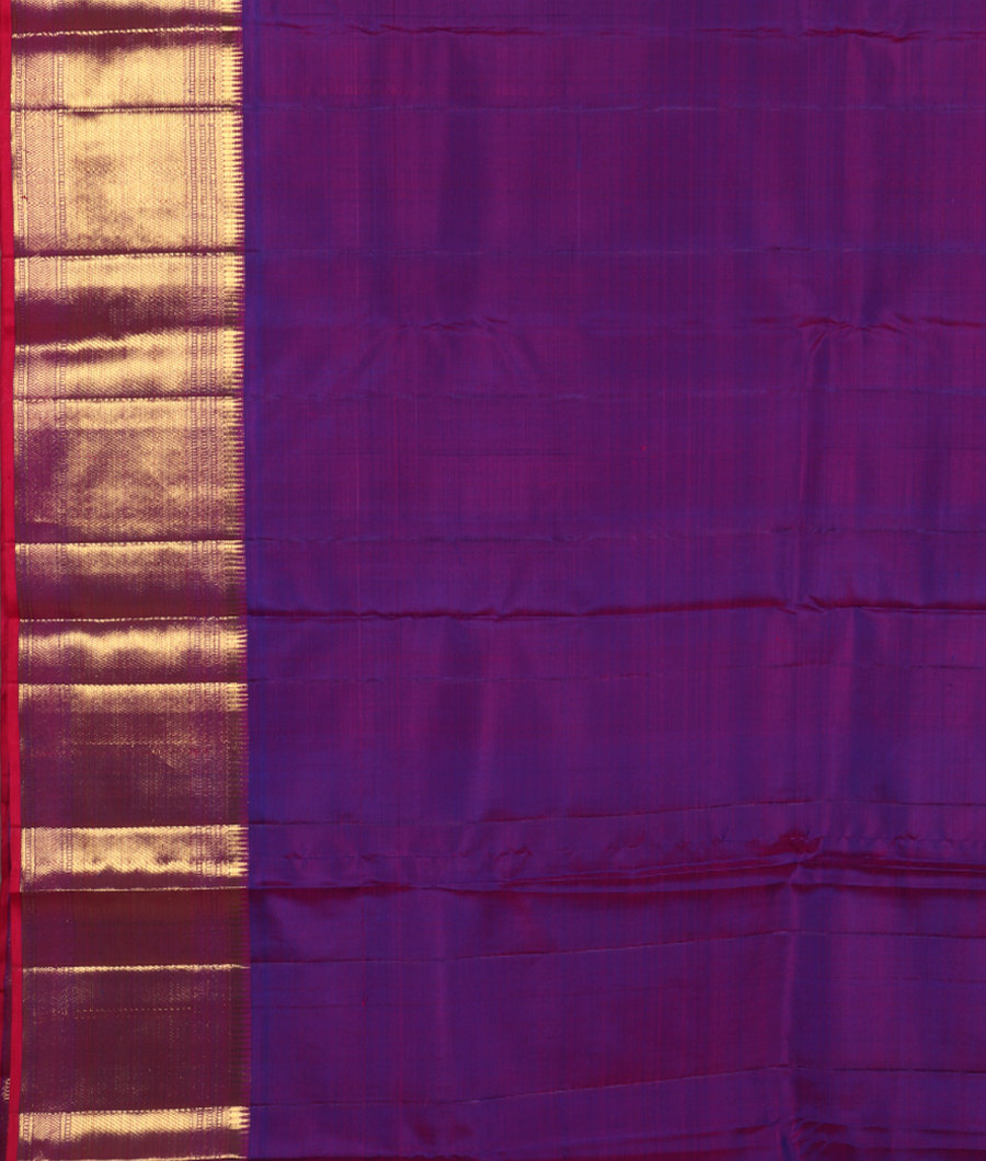 Purple Handwoven Kanjivaram Silk Saree T2908863