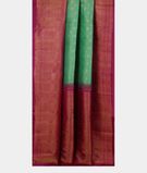 Bluish Green Handwoven Kanjivaram Silk Saree T2959112