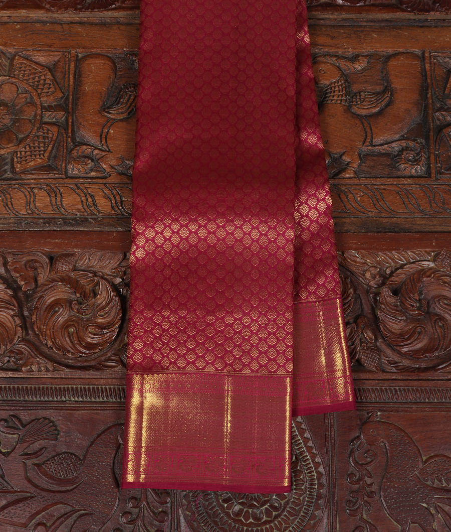 Maroon Handwoven Kanjivaram Silk Saree T318307-image