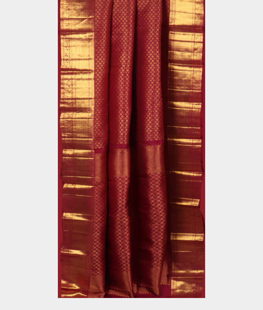 Maroon Handwoven Kanjivaram Silk Saree T3183072