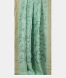 Green Linen Embroidery Saree T2548332