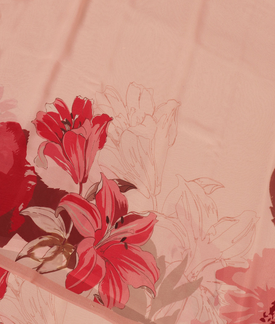 Light Pink Georgette Silk Saree T324885-image
