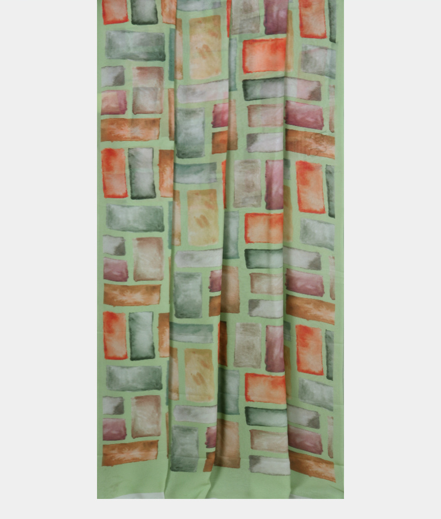 Green Georgette Silk Saree T3248772