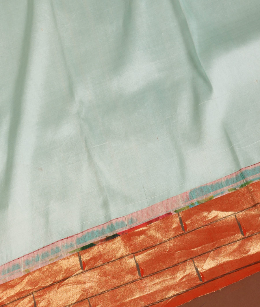 Blue Paithani Printed Silk Saree T3260833