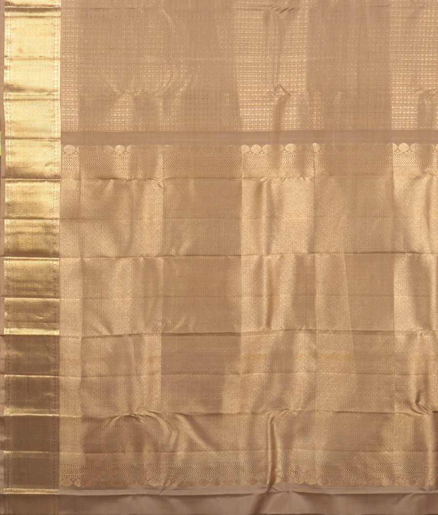 Grey Handwoven Kanjivaram Silk Saree T3146894