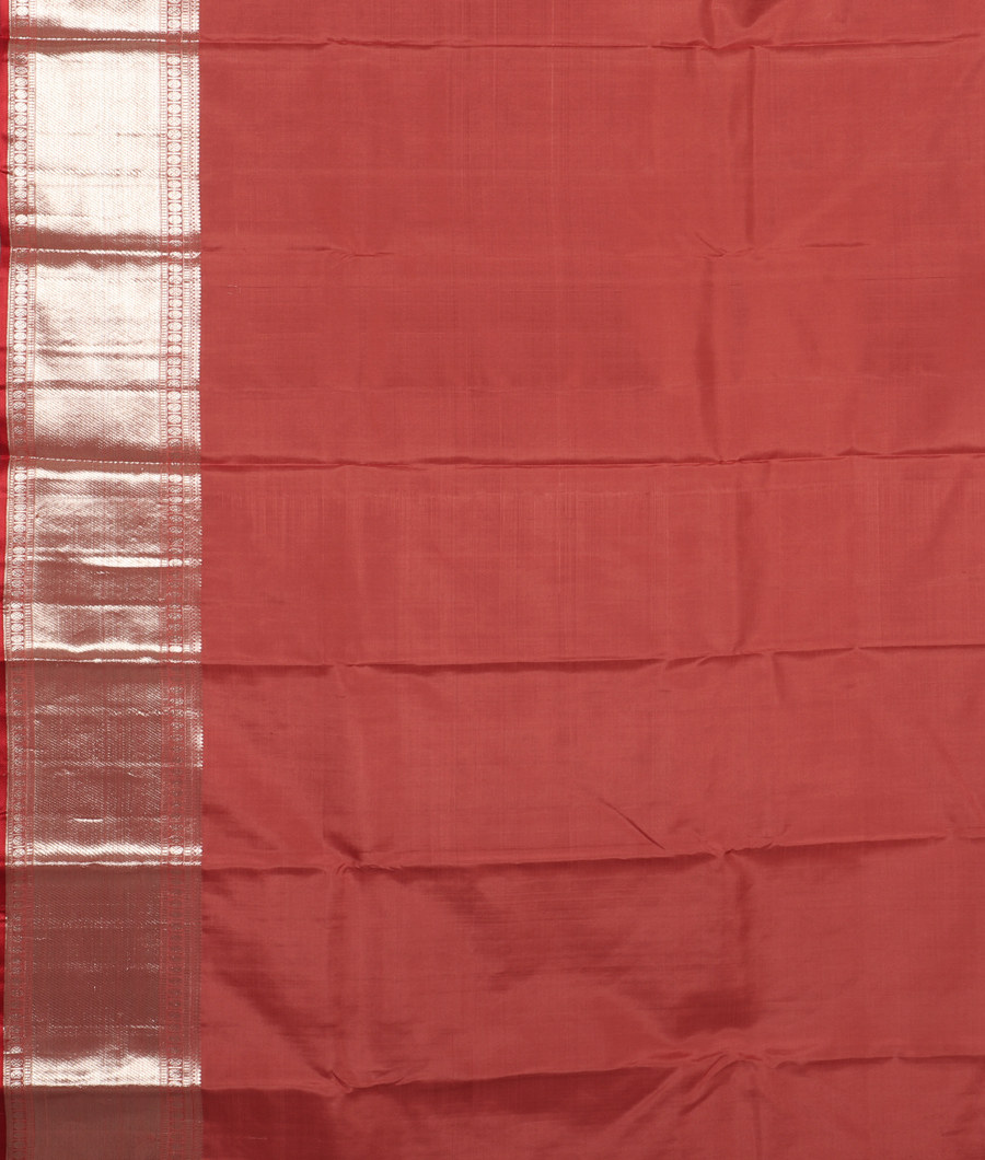 Peach Handwoven Kanjivaram Silk Saree T2255443