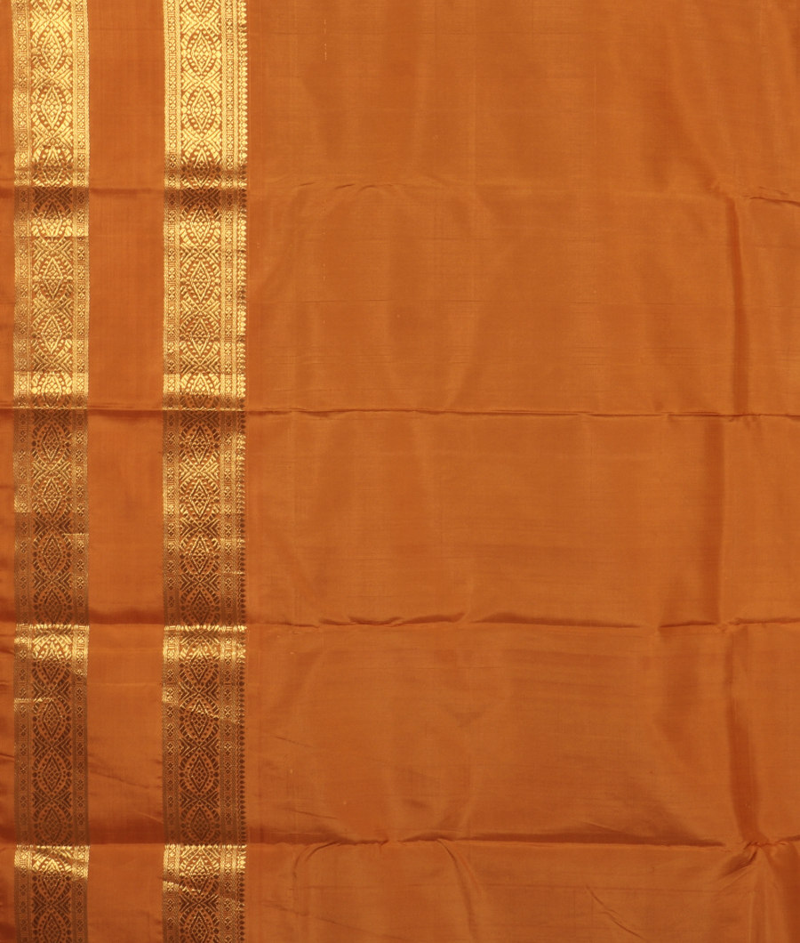 Brownish Purple Handwoven Kanjivaram Silk Saree T1863373
