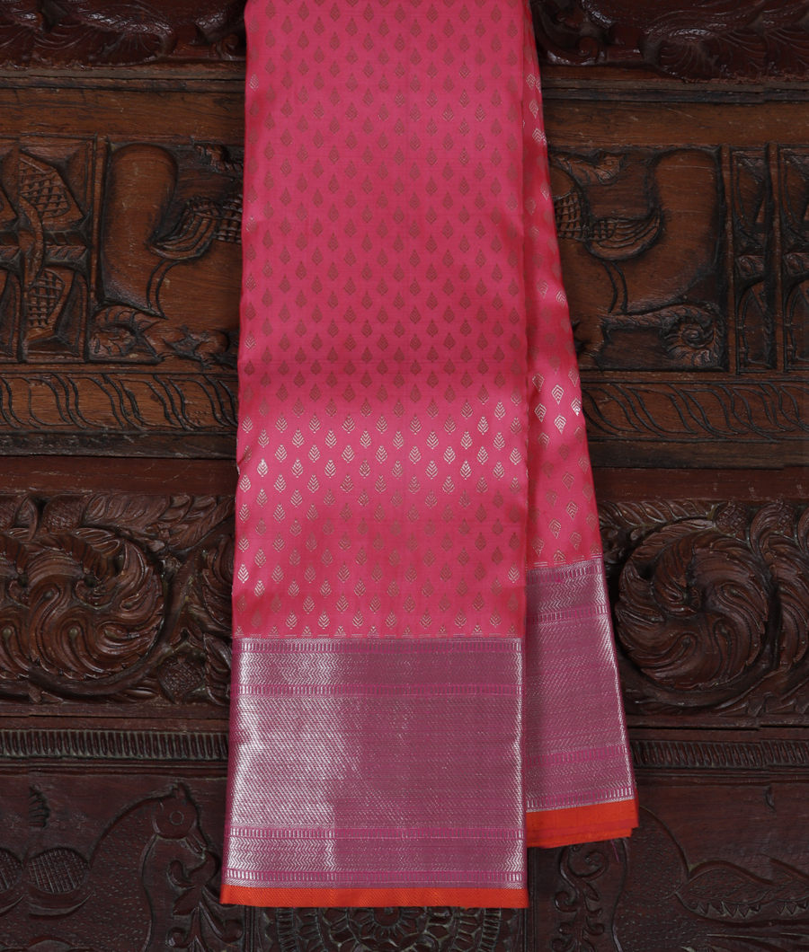 Pink Handwoven Kanjivaram Silk Saree T272038-image