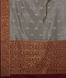 Grey Handwoven Kanjivaram Silk Saree T2297624