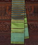 Greenish Blue Handwoven Kanjivaram Silk Saree T2727161