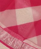 Pink and White Kora Organza Printed Saree T3260511