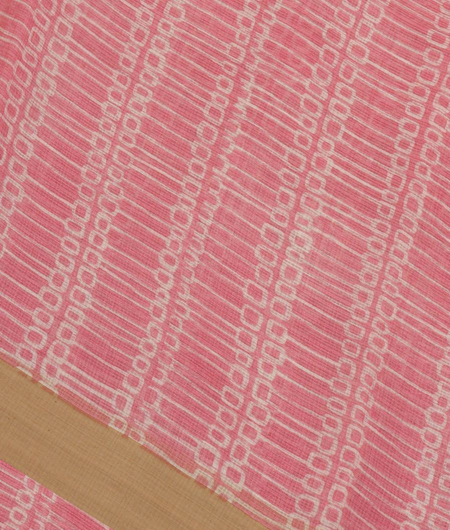 Pink Kota Cotton Saree T326197-image