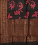Black Printed Banaras Tussar Georgette Saree T3260794